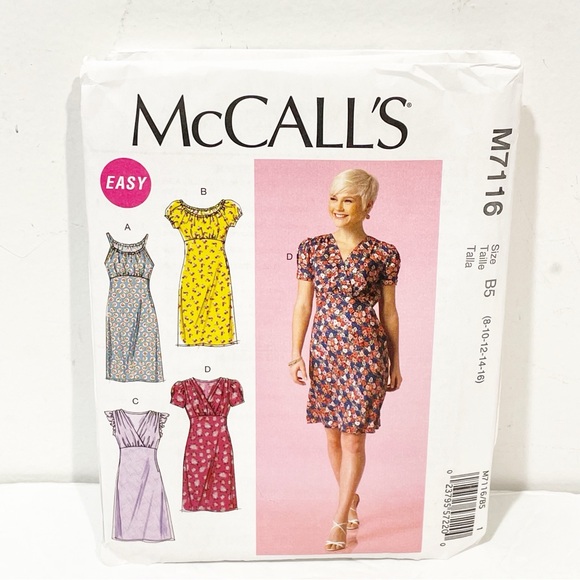 McCalls Lot of 4 Sizes 8-16 Stitching Sewing Patterns NEW‎ - Picture 3 of 5